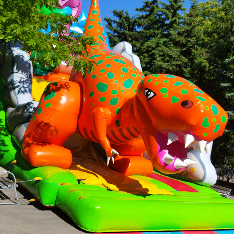 Dmuchana zjeżdżalnia Dinozaur - wynajem - Warszawa